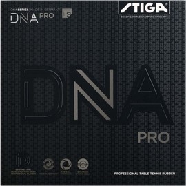 STIGA 1712010121 Table Tennis Rubber, Tension Type, Soft Backing, DNA Pro, S, Black, Extra Thick