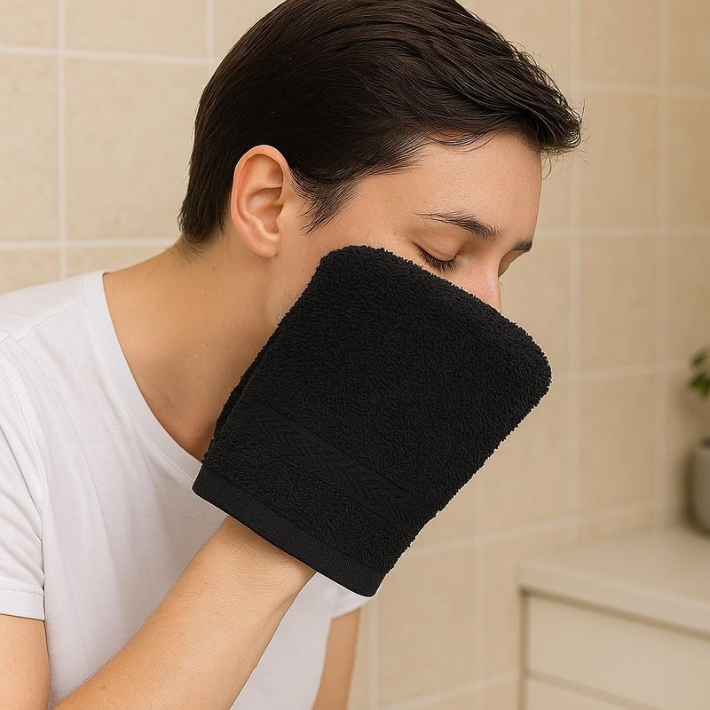 Betz Pack of 10 Wash Glove Mitts PREMIUM 100% Cotton