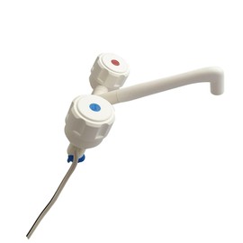 Caravan Water Tap Mixer Hot & Cold Folding Spout 12V Micro Switched Faucet for Motorhome Campervan Boat