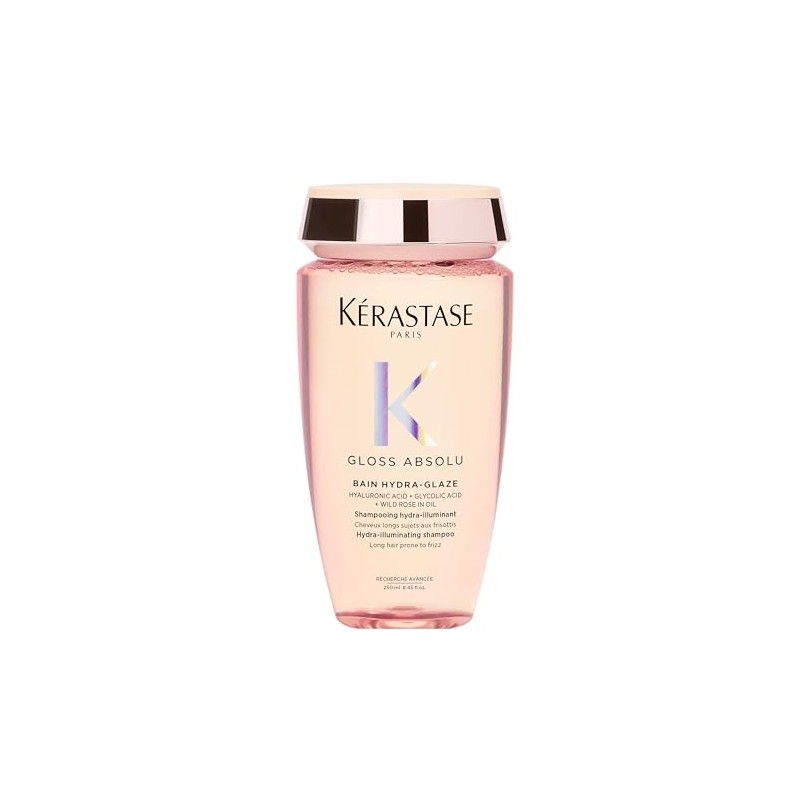 Kérastase Gloss Absolu Bain Hydra-Glaze Shampoo, Illuminating Anti-Frizz Cleanser With