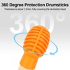 6 Pack Drumstick Dampeners for Silent Practice Drums Silicone Drumstick
