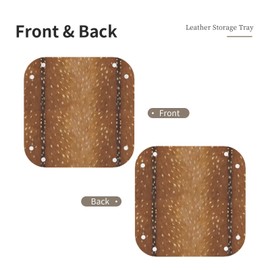 Funny Bigfoot Sasquatch Full Moon Leather Vanity Tray Desktop Storage Organizer, Decorative Catchall Perfume Tray, Bathroom Valet Tray,Nightstand Caddy Holder for Keys Phone Wallet Coin Jewelry, S