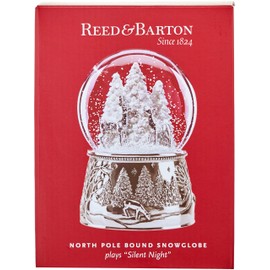 Reed and Barton North Pole Bound Christmas Snowglobe 867074 New