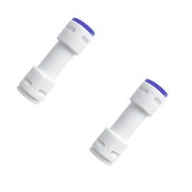 ESHIONG 3/8" Push to Connect One Way Check Valve for RO(Reverse Osmosis) Water Filter,NSF Certified Plastic Quick Connect RO Fittings (2 pcs)