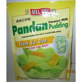 Pandan Coconut Milk Pudding
