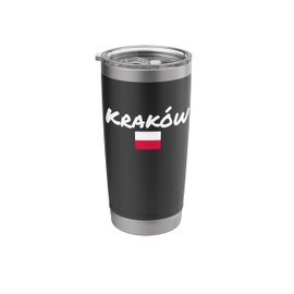 Krakow Poland Polish Flag Proud Pole Stainless Steel Insulated Tumbler