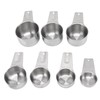 7Pcs Measuring Cups Set Stainless Steel Stackable Multifunctional Metal Nesting