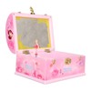 Musical Jewelry Box Large Space Mirror Design Music Jewelry Organizer