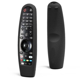 Universal Remote Control Protective Cover Compatible with LG Magic AN-MR20BA AN-MR19BA AN-MR650 AN-MR650A AN-MR600 LG Smart TV Remote Case Anti-Slip Texture Design Protector(Black)