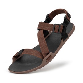 Pulltop - Sandalias anchas descalzas para hombre, minimalistas, sin caída, ultraligeras para senderismo, correr, senderismo y senderismo ajustables, Sd01 | café, 8 Wide