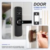 PATIKIL 1" x 2.24" Deadbolt Strike Plate, 1 Set Adjustable