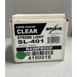 Potter Electric Signal Amseco - Potter SL-401-C - 12VDC Strobe Clear Lens NEW