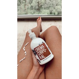 KOKOS Organic, Crema Corporal, Crema para manos, Crema hidratante, Aroma de Coco, Leche de Coco que nutre la piel, Protector solar, FPS 15, Contenido 500 ml