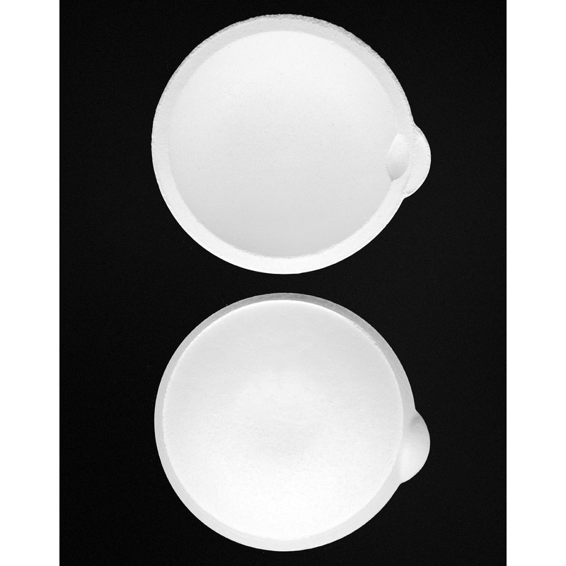 QWORK Ceramic Crucible Bowl, 4 Pcs Quartz Melting Dishes Pot