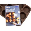 Lurch FlexiForm 85031 American Muffin Tray with 12 Moulds Brown