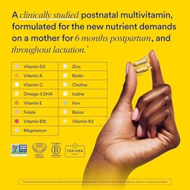 Ritual Postnatal Multivitamin for Women - Key Essential Vitamins and Minerals to Support Mom and Baby Postpartum and Throughout Lactation* - Choline, 