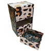 Quickdraw Animal Print Mini Desk Tidy – 3 Drawer Organiser