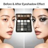 16 Colours Smokey Eye Palette,Black and White Smokey Eyeshadow Palette