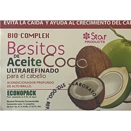 Generic Bio-Complex Besitos Coconut Oil Ultra Refined Hair Treatment, 12 Ampoules, 7.32 fl oz