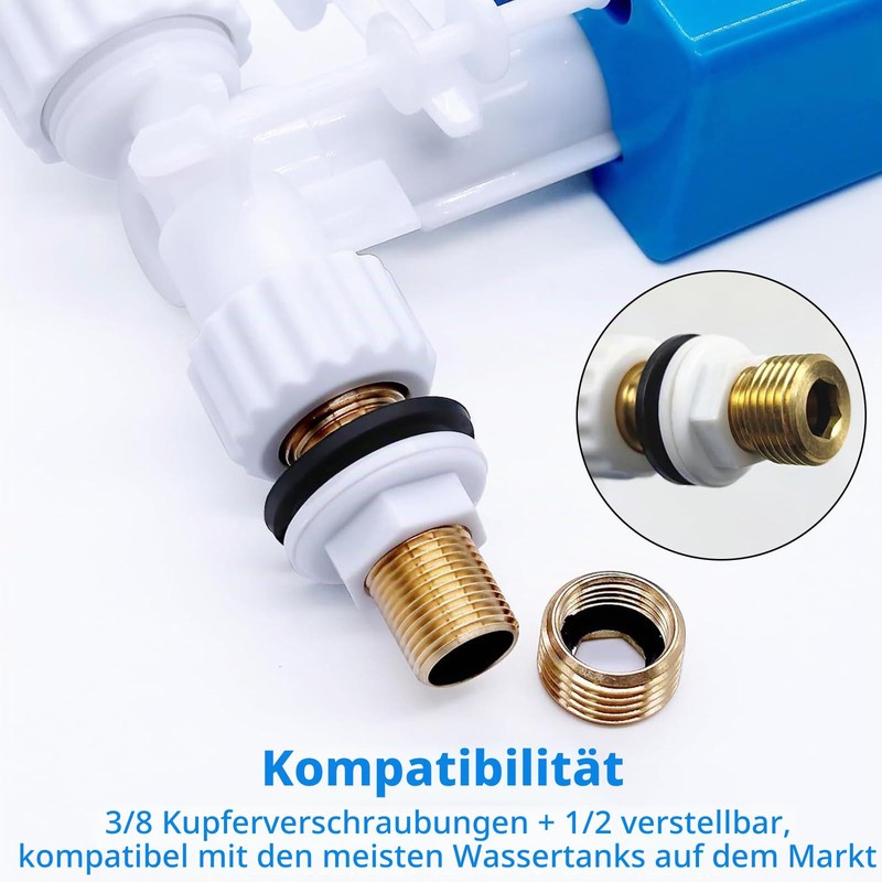 Universal Cistern Filling Valve, Toilet Filling Valve Replacement Parts with