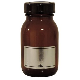 Mikken – Brown Apothecary Jar Set Including Screw Cap and Labels Made in Germany, 2 x 150 ml, Brown