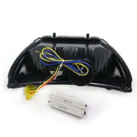 HTTMT- Clear Led Tail Light Brake Light with Integrated Turn Signals Indicators Compatible with 99-00 CBR 600 F4/ 04-06 CBR600 F4I