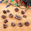 LEIFIDE 100 Pcs Christmas Lighting Outlet Female and Male Slip