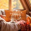 Fjfz Fall Hello Pumpkin Lumbar Decorative Throw Pillow Cover 12