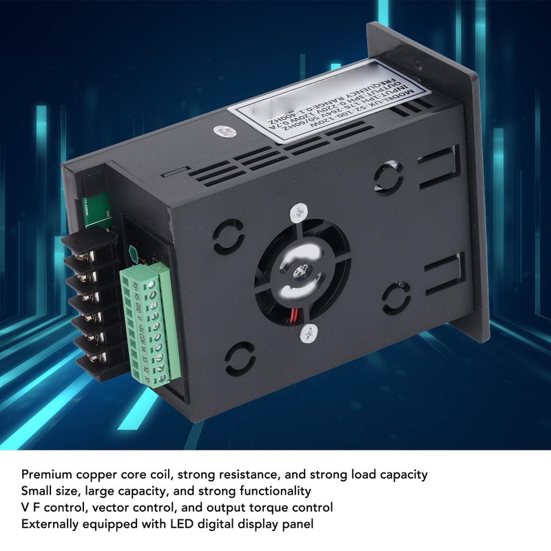 120W Motor Variable Frequency Drive Inverter Converter 1PH 176‑264V Input