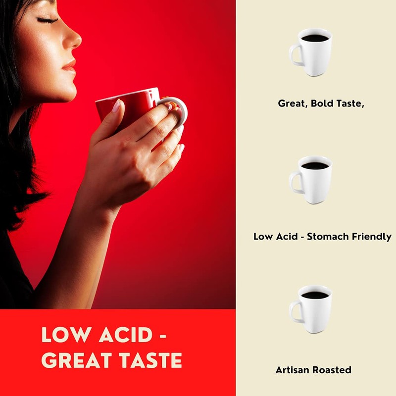 Cafe Don Pedro American Roast Naturally Low Acid Coffee -