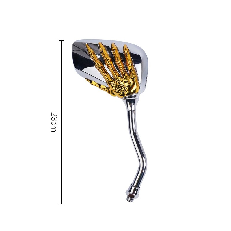 VOANZO 1 Pair Universal Motorcycle Scooter Chrome High Definition Skull