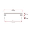 Richelieu BP527180195 Avellino Collection Brushed Nickel Cabinet Handle 7 1/16