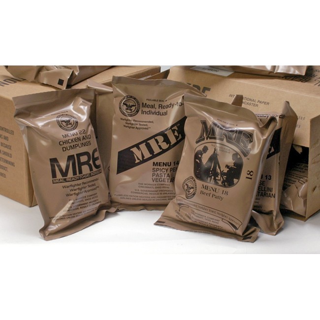 MREs (Meals Ready-to-Eat) Genuine U.S. Military Surplus Assorted Flavor (6-Pack)