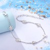 BEILIN 925 Sterling Silver Ocean Beach Anklets for Women Starfish