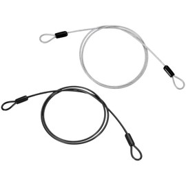 Suytvenxau 100CM/3.3ft 3mm Outdoor Travel Security Cable Lock, Braided Steel Wire Cable Lock for Luggage, Travel Locks for Suitcase Backpack Gate Bike (2 Pack)