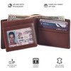 COCHOA Men's Real Leather RFID Blocking Stylish Bifold Wallet with