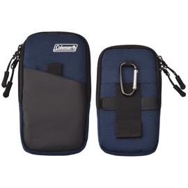 Etsumi & Coleman VCO-8754 Collaboration Model Smart Pouch, Navy, Smartphone Pouch, Belt, Loop, Carabiner, Outdoor, Camping,
