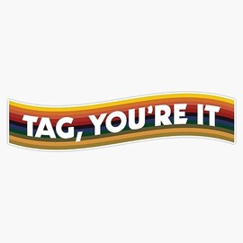 MAGNET Tag You'Re It Jodie Whittaker Thirteenth Doctor Regeneration Rainbow Magnetic Vinyl Sticker Decal Magnet 5"