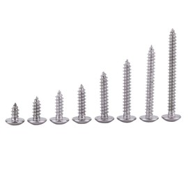 M3 Stainless Steel Phillips Wood Screws, Self Tapping Screws Assortment Set, 200pcs( Head)