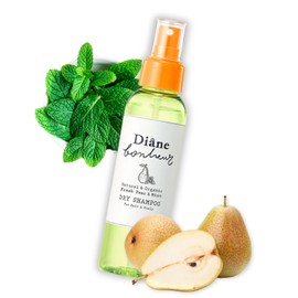 Diane Bonheur Natural Wet Dry Shampoo for Women Dry Hair & Sensitive Scalp, Organic Hair & Body Mist with Rosemary & Rose Water, Moisturizing Hair Refresher Spray from Japan, PEAR & MINT, 4.06 Fl Oz