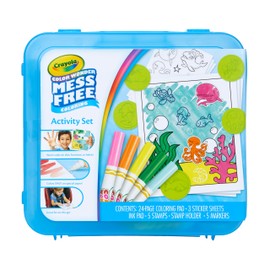 Crayola Color Wonder Mess Free Coloring Activity Set (30+ Pcs), with Markers, Stamps, and Stickers, Gift for Toddlers, 3+