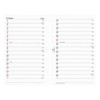 2026 Mini 6 Hole Size Monthly Diary Vertical Personal Organizer