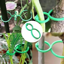 Pack of 100 Plant Clips, Plant Clips for Climbing Plants, Flower Clips, Plant Trellis Clips, Plant Tomato Clips, Trellis Clips, Clips for Plants