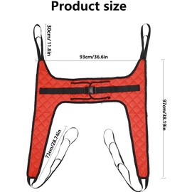 FSUHHIAD Patient Lift Sling - Commode Medical Transfer for Shower Bath, U Sling for Toileting, Elderly Bariatric - Divided U Slings, XS