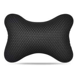 Tolenre Car Headrest Soft Car Neck Pillow 28 x 20 cm Comfortable Car Seat Head Neck Support Cushion Breathable Car Cushion Leather Anti Fatigue Cushion Shock Absorption Car Accessories