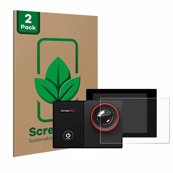 ScreenLeaf (Pack of 2 protective films for Akaso EK7000 Pro