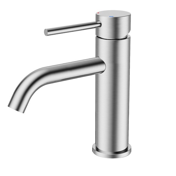 FORIOUS Bathroom Tap, Washbasin Tap in Spotresist Brushed Nickel with
