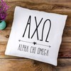 sockprints Alpha Chi Omega Boho Design Pillow Cover 18x18 -