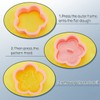 8 Pieces Flower Cookie Cutter Flower Shaped Cookie Mold Plastic