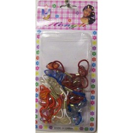 3 Packs New Assorted Color Hair Ties 12 Per Pack (3)